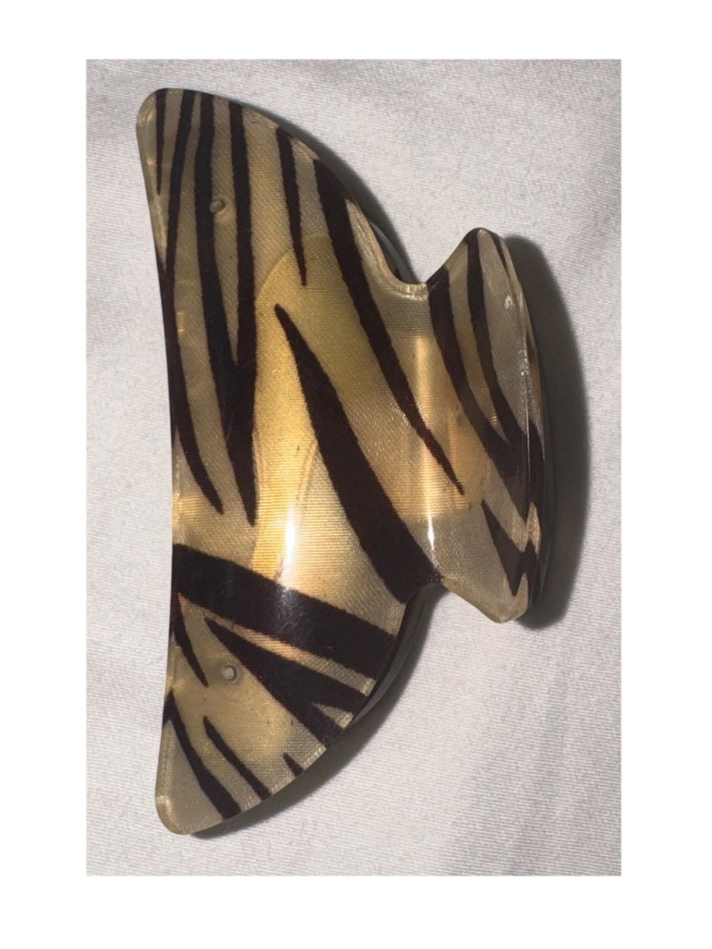 Zebra Print Claw Clip